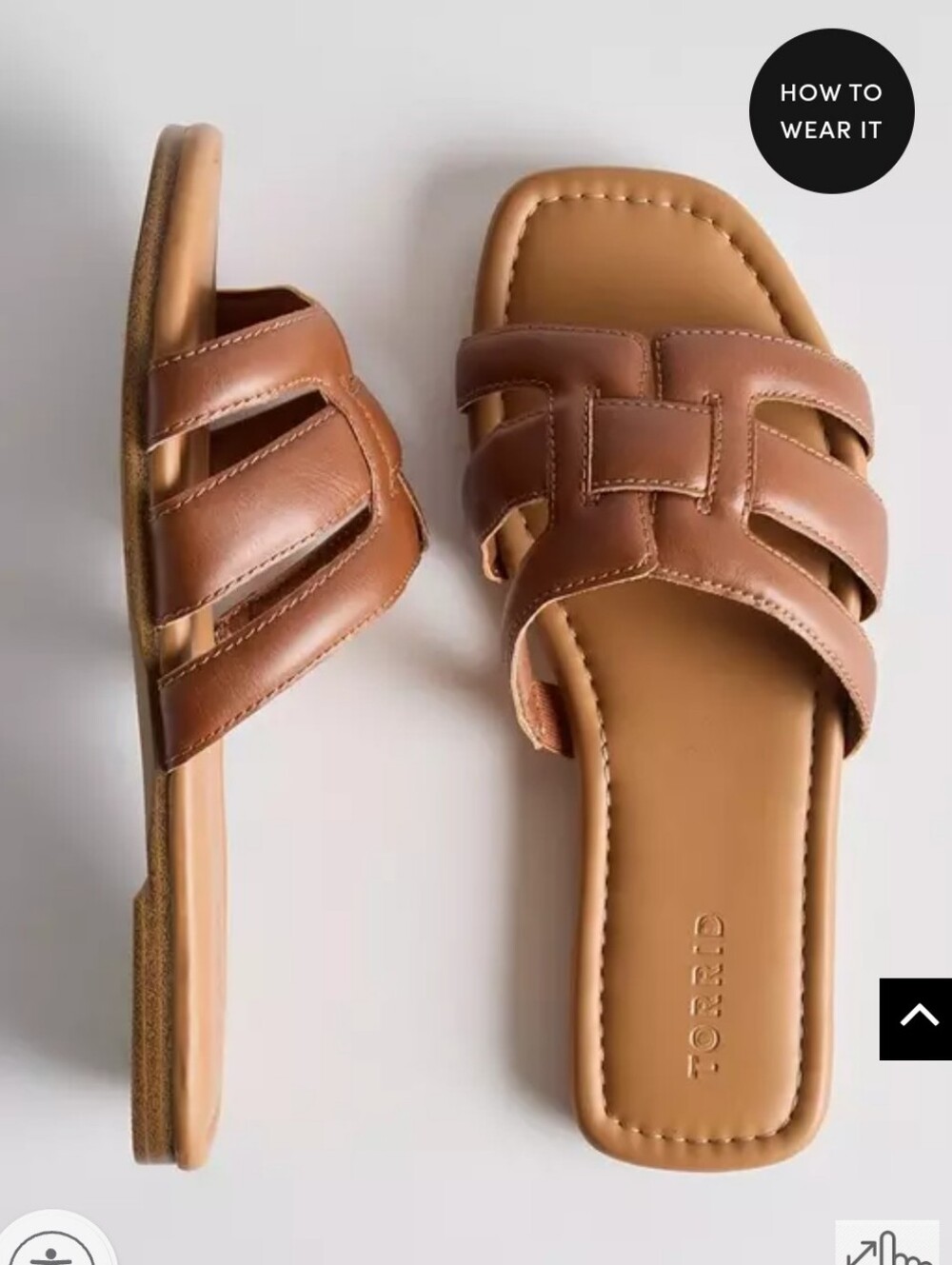 Torrid H-Band Slide Sandal - Brown Size 9ww